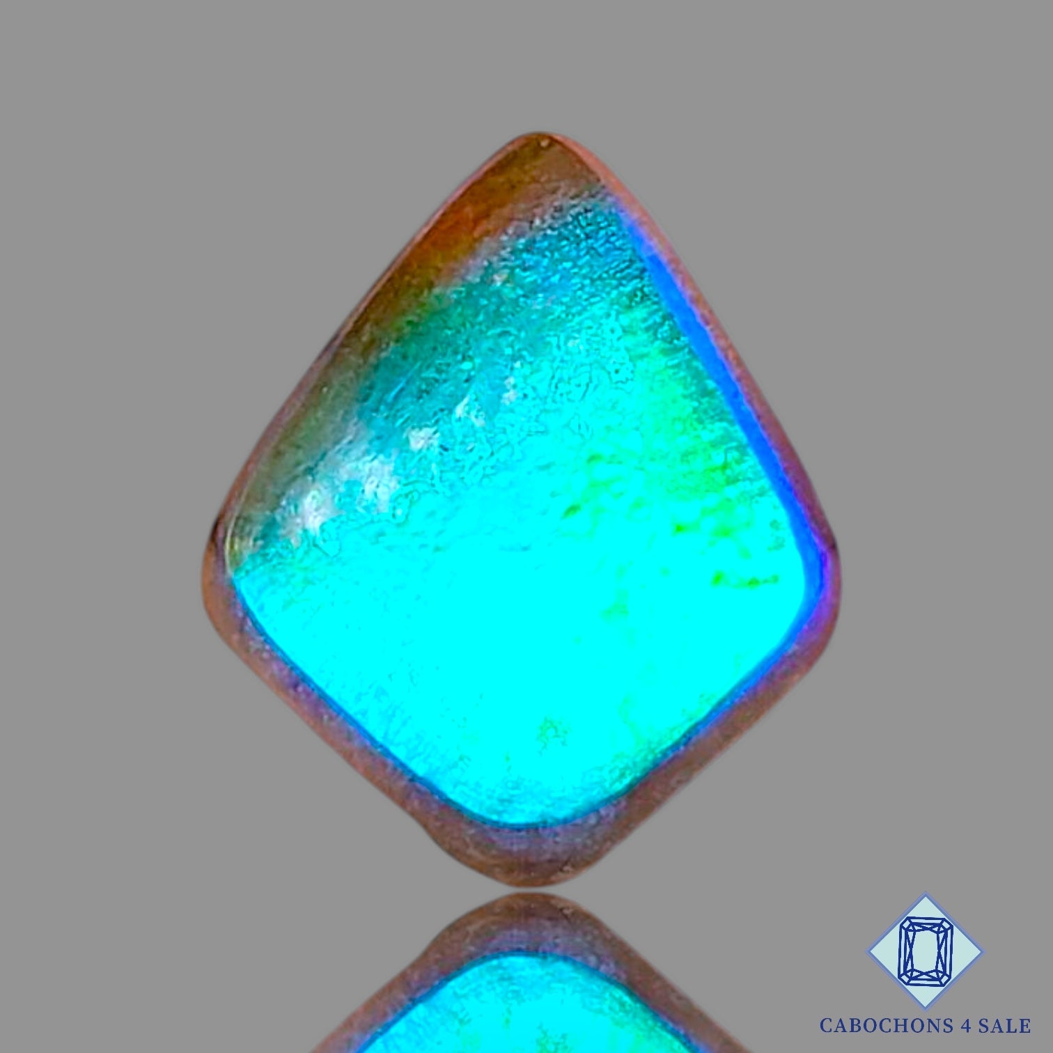 Coated Lebradorite + Crystal Quartz Doublet