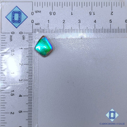 Coated Lebradorite + Crystal Quartz Doublet Gemstone  Fancy Doublets 14*11*5mm available for sale