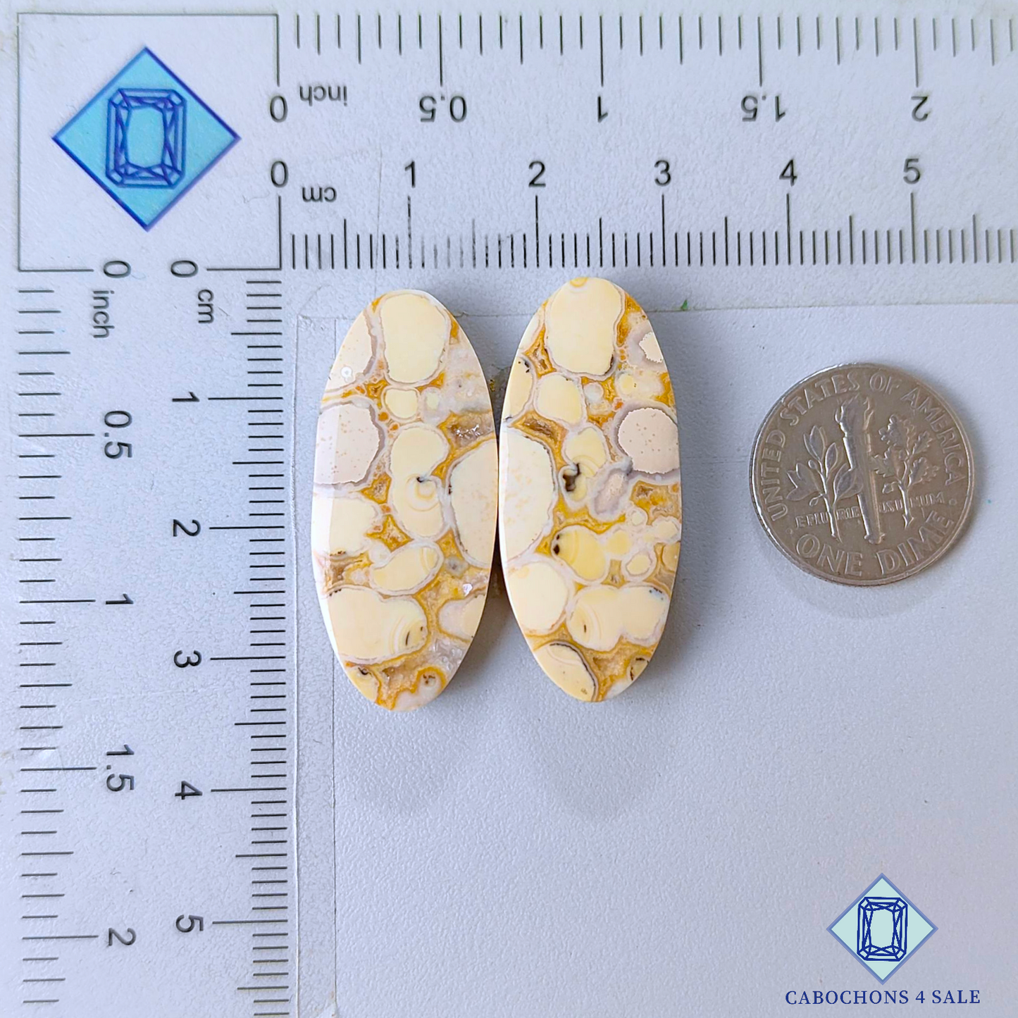 Pares ovalados de jaspe cobra