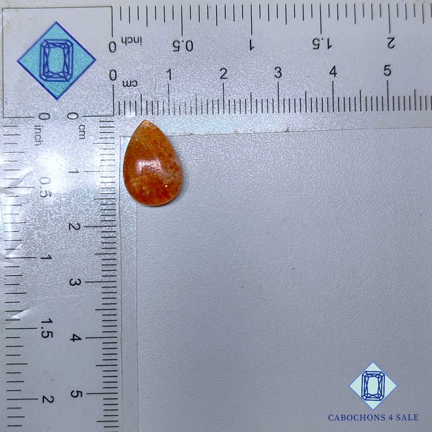 Confetti Sunstone Pear Cabochons