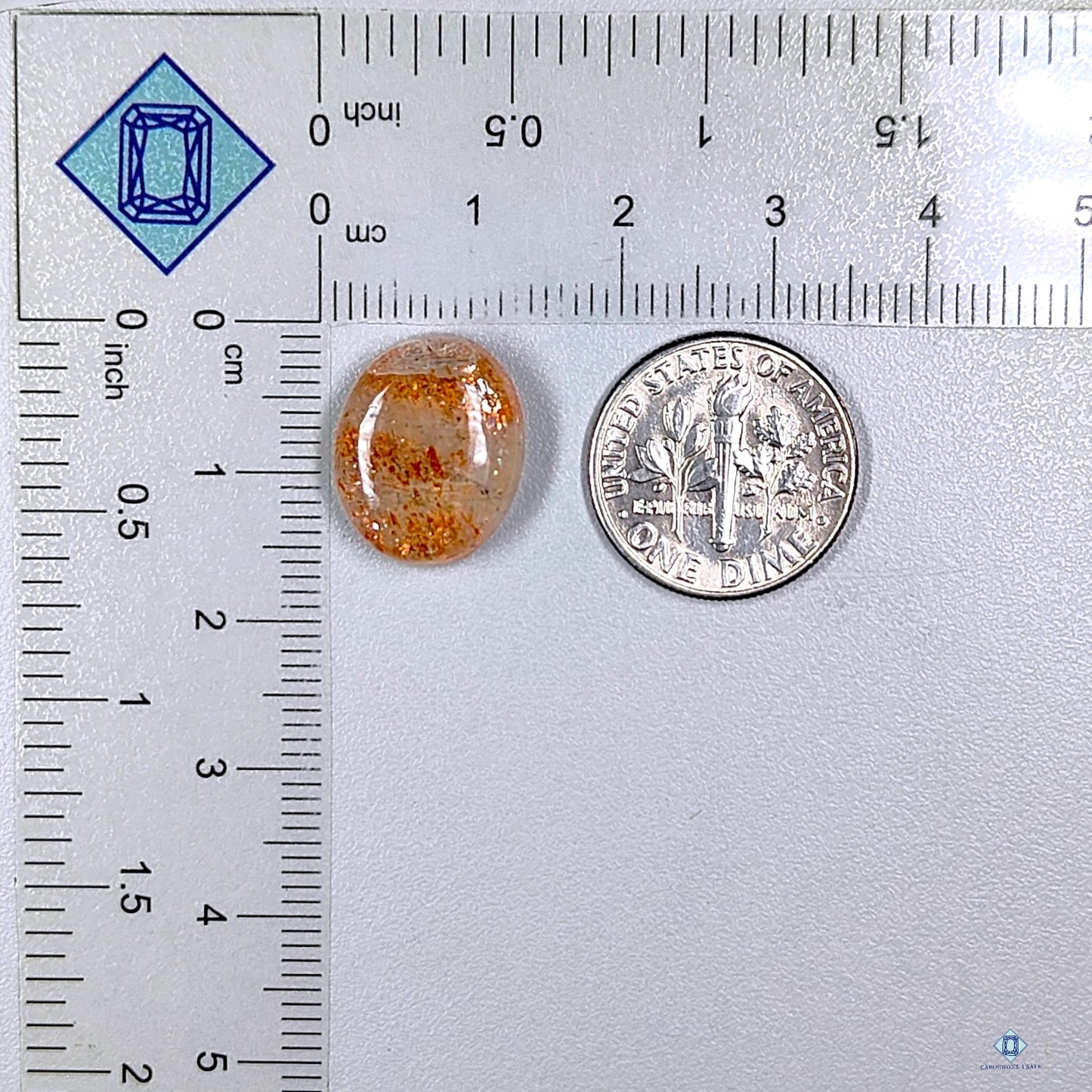 Confetti Sunstone Oval Cabochons