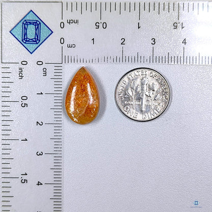 Confetti Sunstone Pear Cabochons