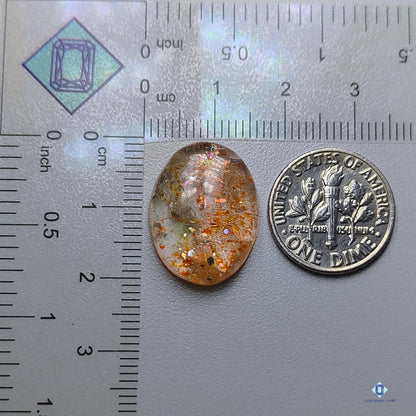 Confetti Sunstone Oval Cabochons