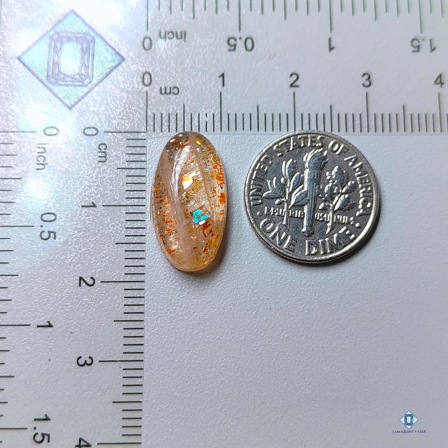 Confetti Sunstone Oval Cabochons