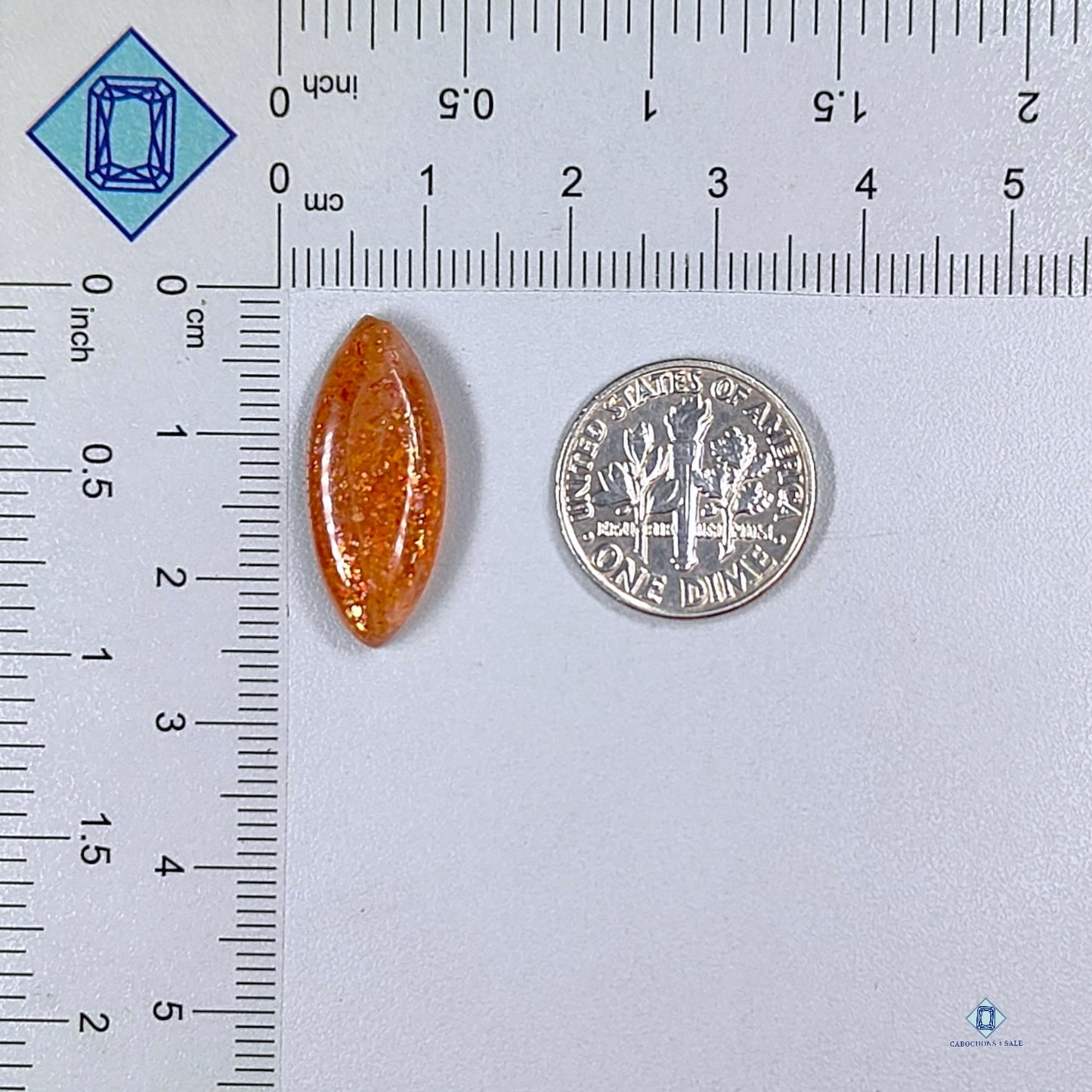 Confetti Sunstone Marquise Cabochons