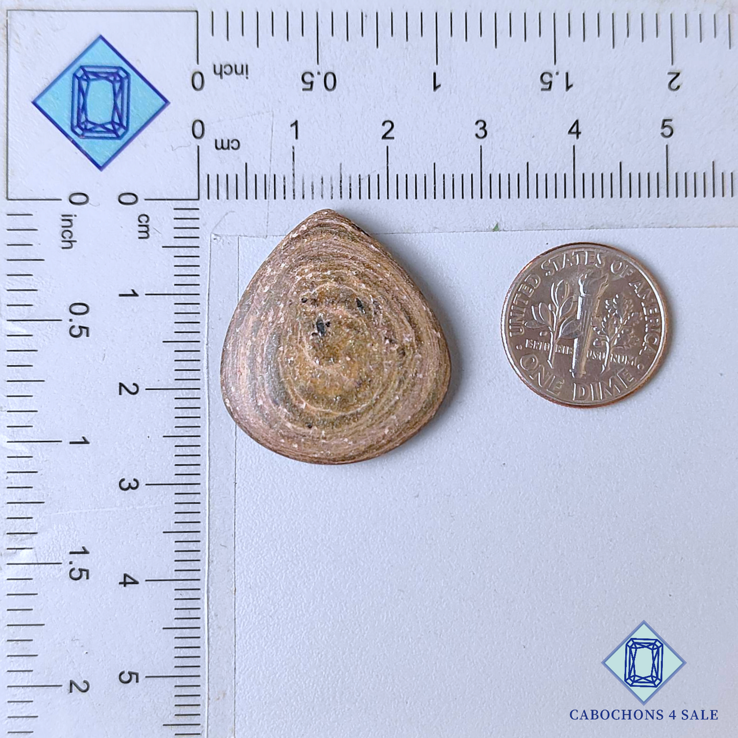 Copper Mica Pear Cabochons