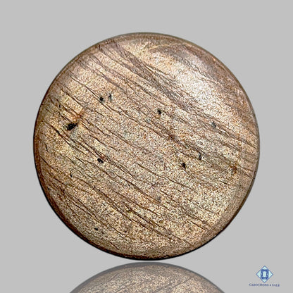 Copper Mica Round Cabochons