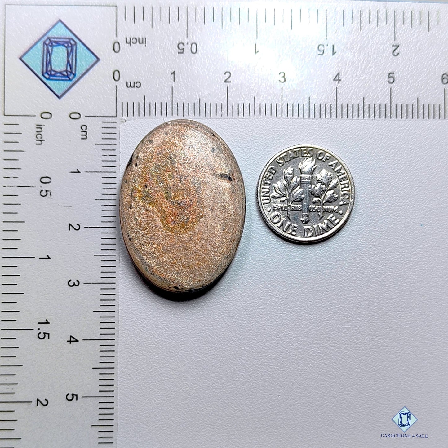 Copper Mica Oval Cabochons