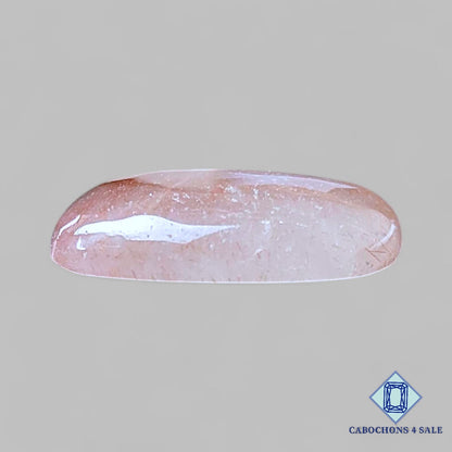 Cabujones de cuarzo rutilado de cobre natural de 22 x 21 x 5 mm, de Brasil, disponibles para la venta.