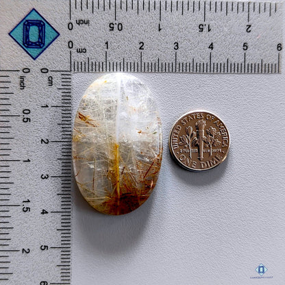 Copper Rutile Quartz Oval Cabochons