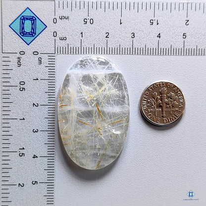 Copper Rutile Quartz Oval Cabochons