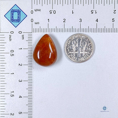 Copper Rutile Quartz Pear Cabochons