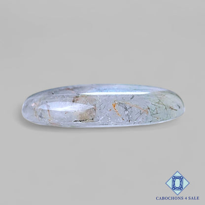 Natural Copper with Black Rutile Quartz Gemstone  Round Cabochons 27*5mm from Brazil available for sale