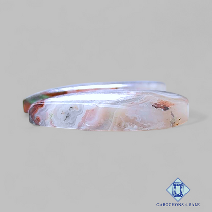 Pares de peras de ágata de encaje loco