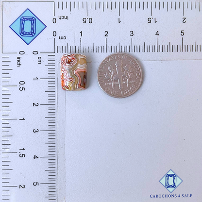 Crazy Lace Agate Rectangle Cabochons