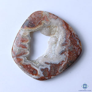 Crazy Lace Agate Fancy Druzy  49x48x5mm
