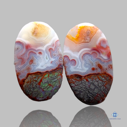 Crazy Lace Agate-oval-cabochons