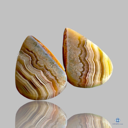 Crazy Lace Agate Pear Pairs