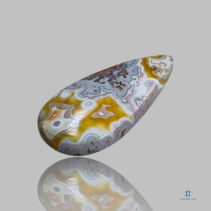 Crazy Lace Agate Pear Cabochons