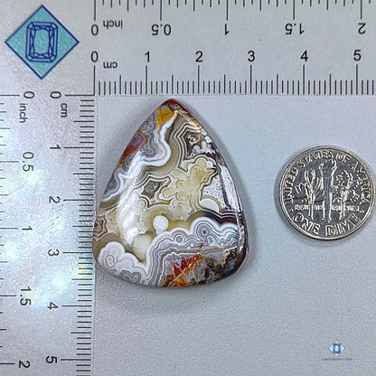 Crazy Lace Agate Pear Cabochons