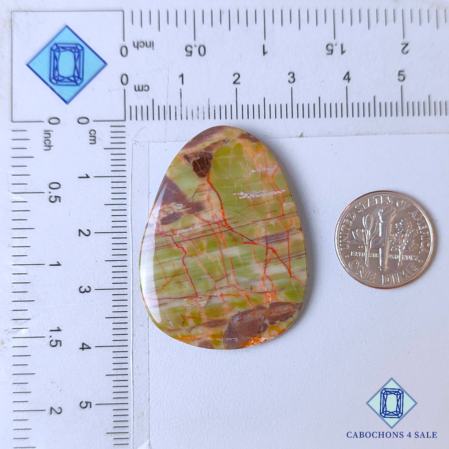 Creek Jasper Pear Cabochons