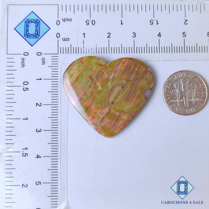 Creek Jasper Heart Cabochons