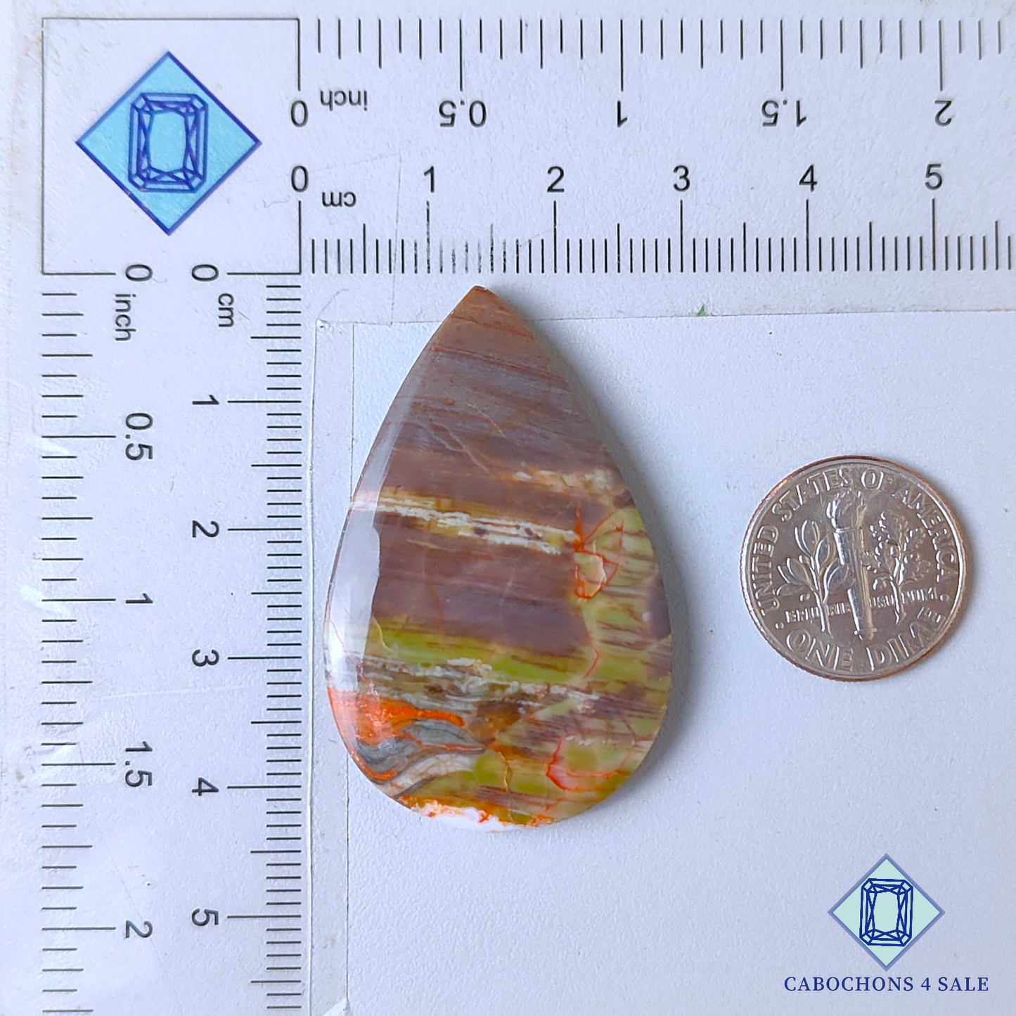 Creek Jasper Pear Cabochons