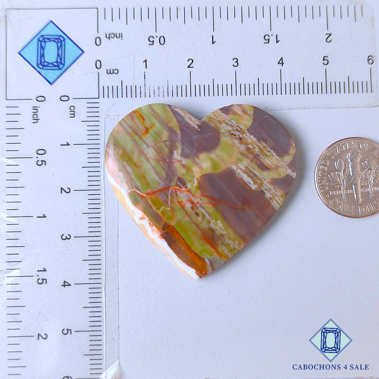 Creek Jasper Heart Carvings