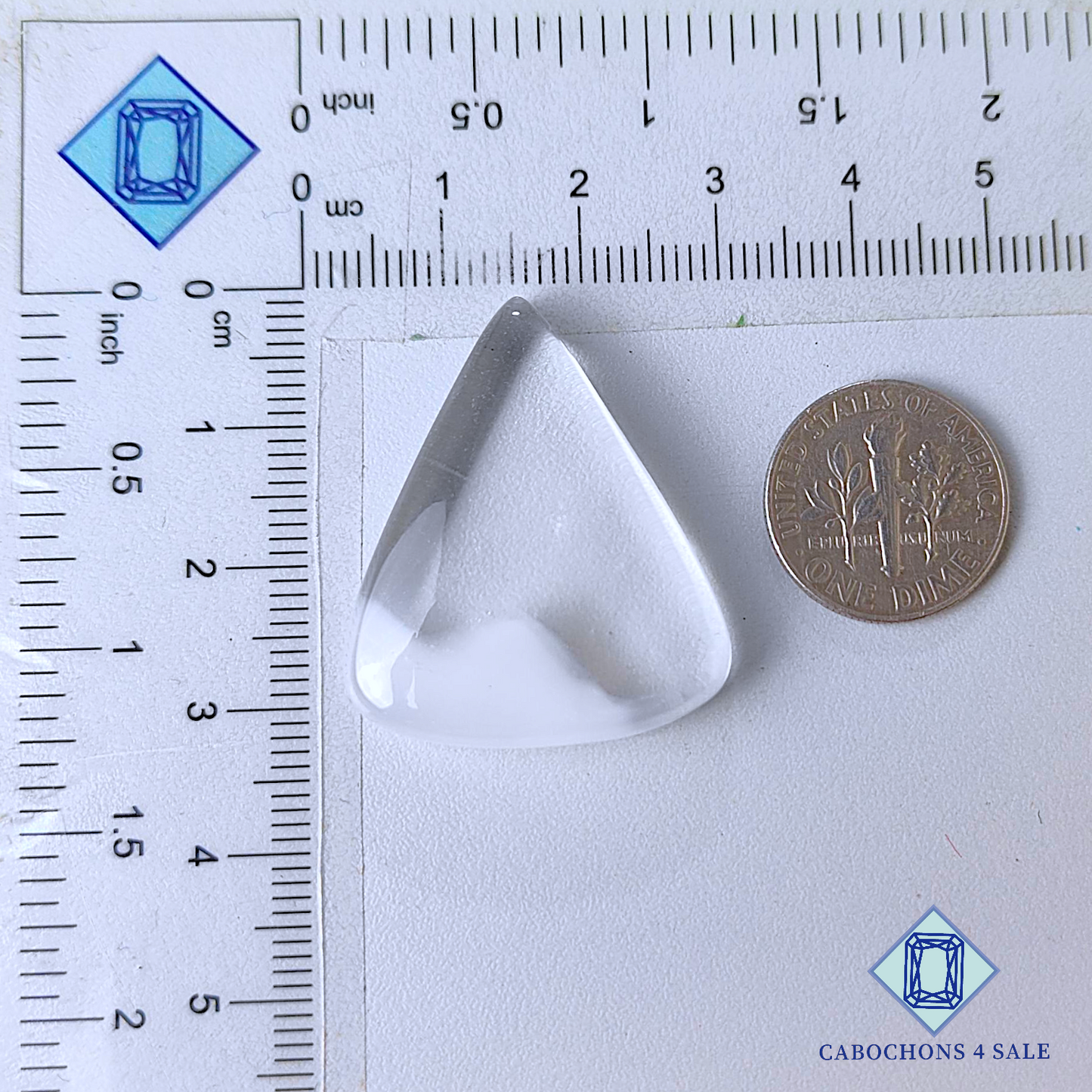 Crystal Quartz Pear Cabochons