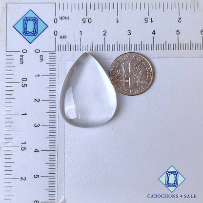 Crystal Quartz Pear Cabochons
