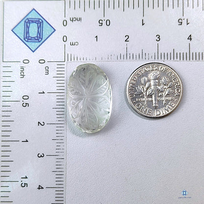 Crystal Quartz Oval Carvings