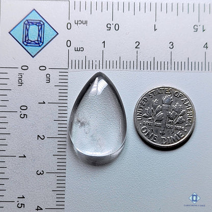 Crystal Quartz Pear Cabochons