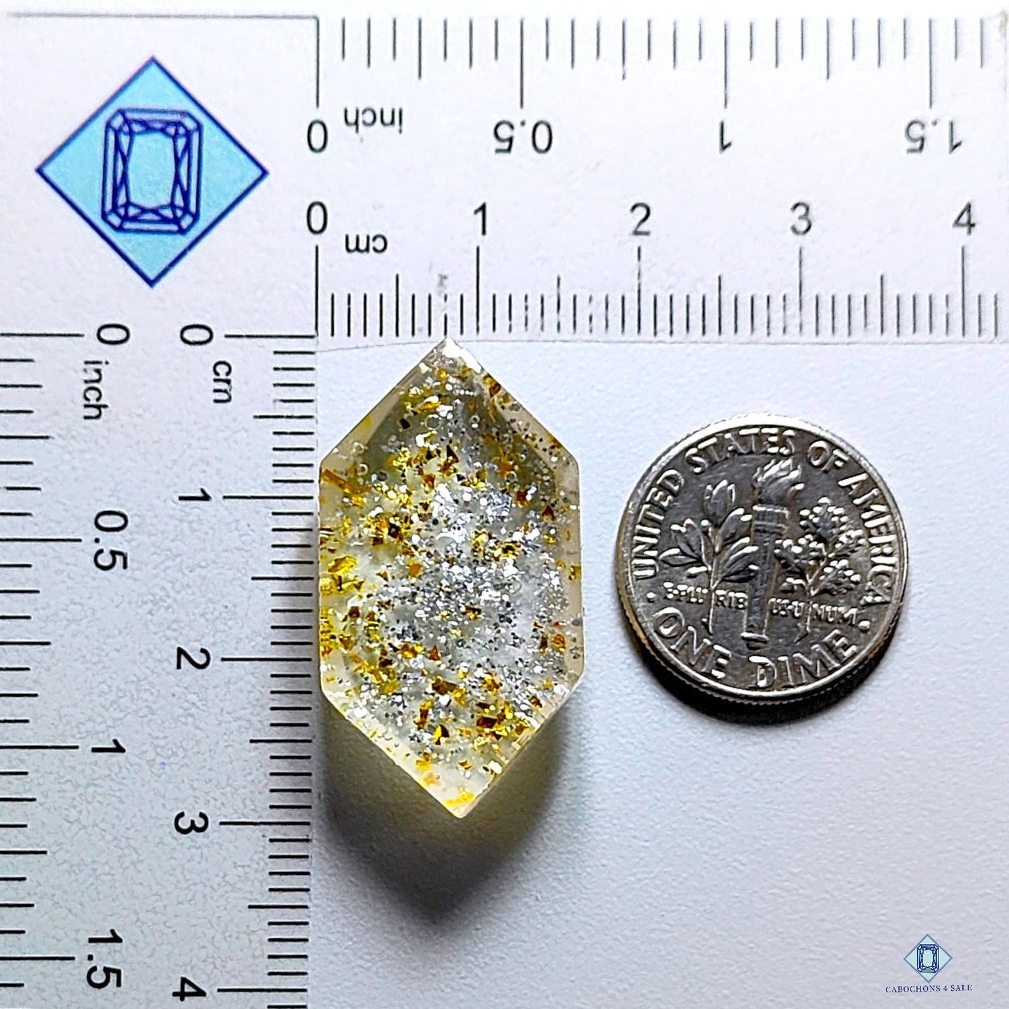 Crystal Quartz Doublets Hexagon Doublets