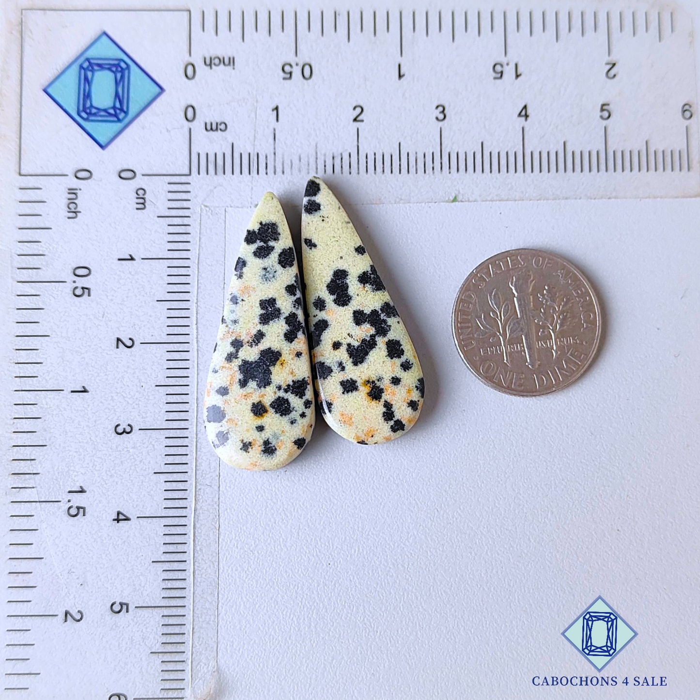 Dalmatian Jasper Pear Pairs