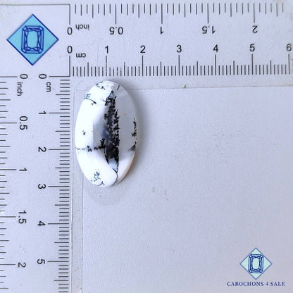 Natural Dendrite Agate Gemstone  Oval Cabochons 28*17*6mm from India available for sale