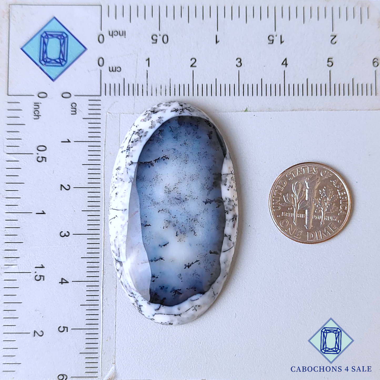 Dendritic Agate Oval Cabochons