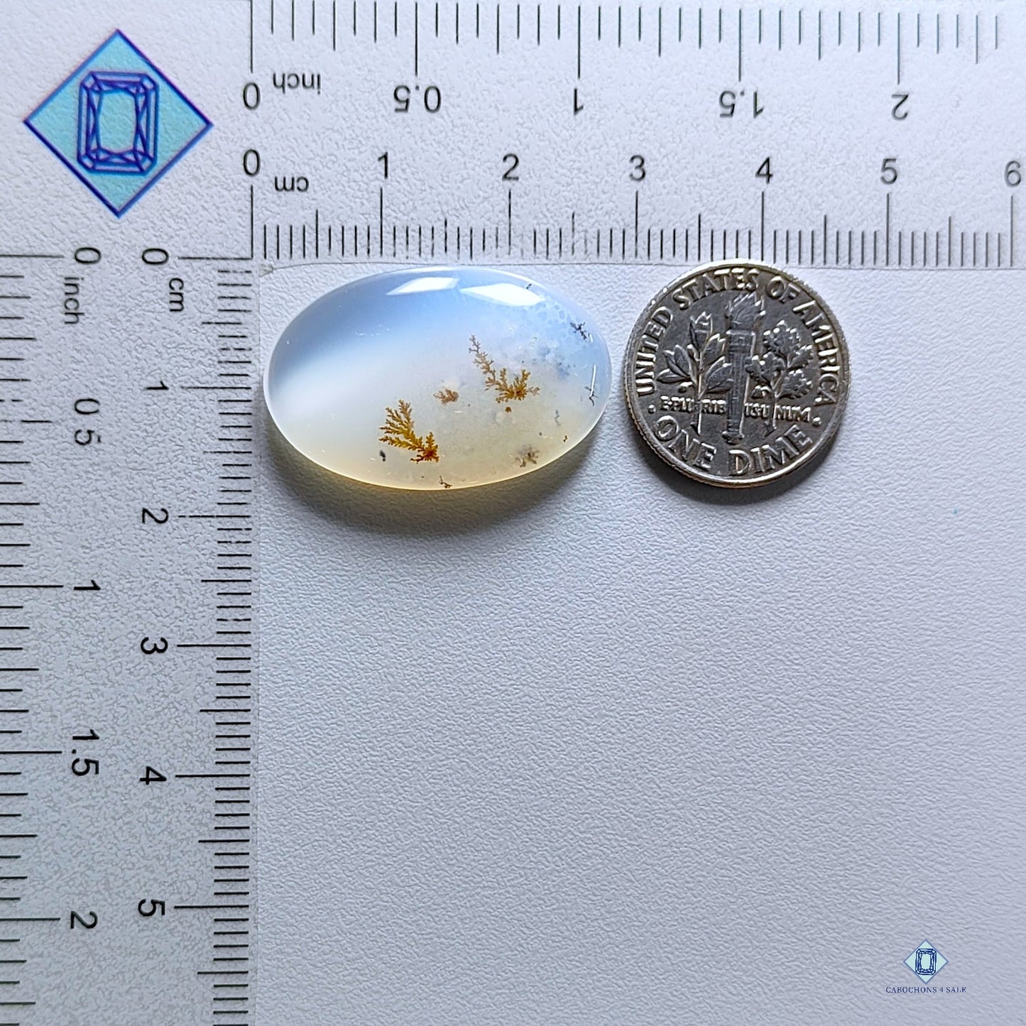 Dendritic Agate Oval Cabochons