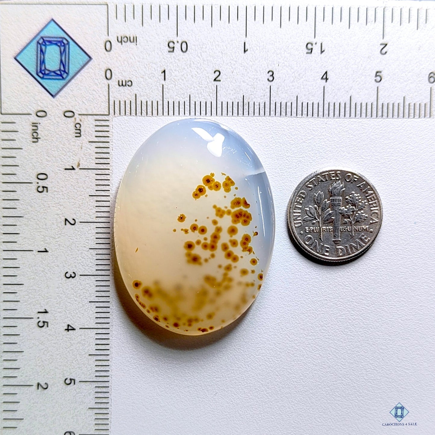 Dendritic Agate Oval Cabochons