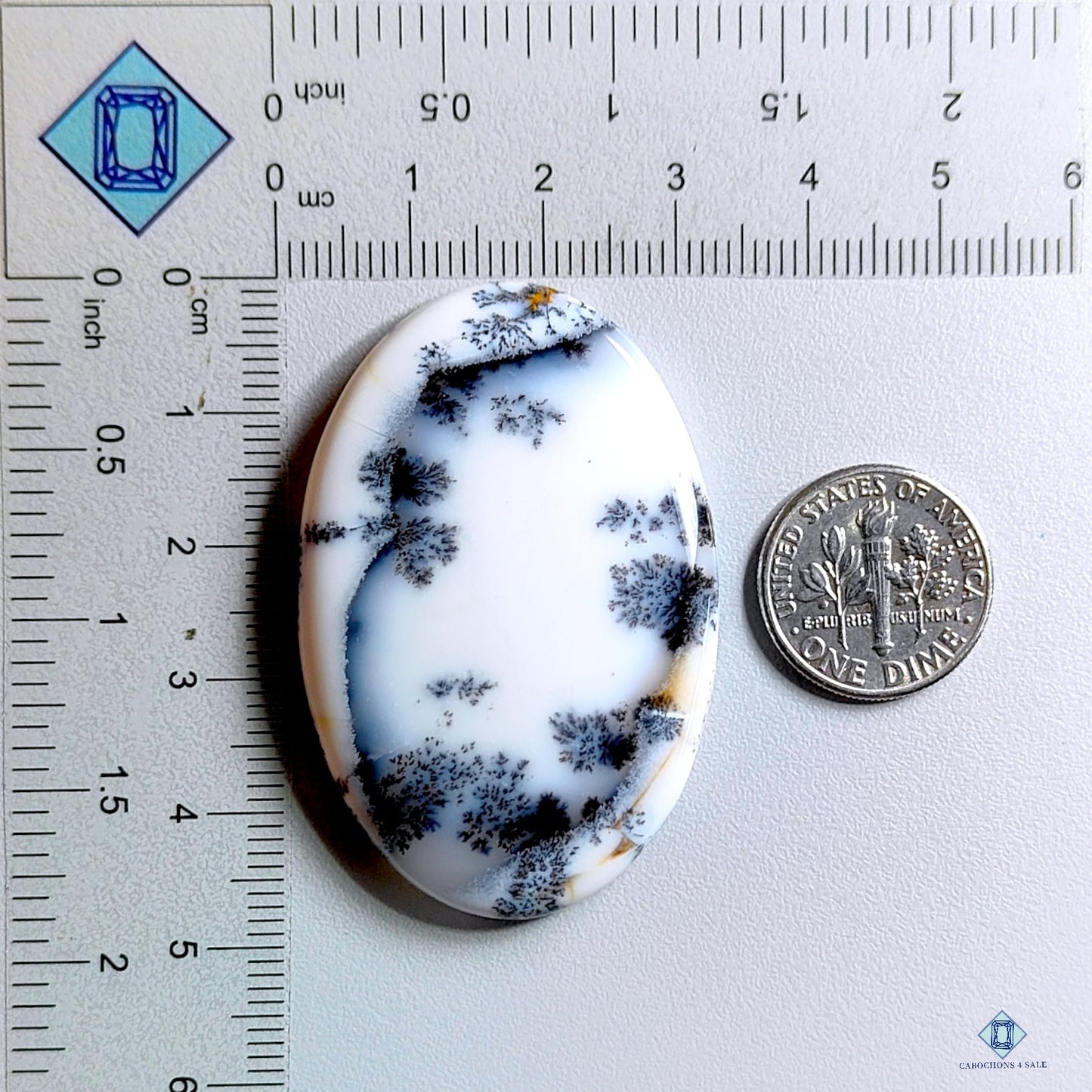 Dendritic Agate Oval Cabochons