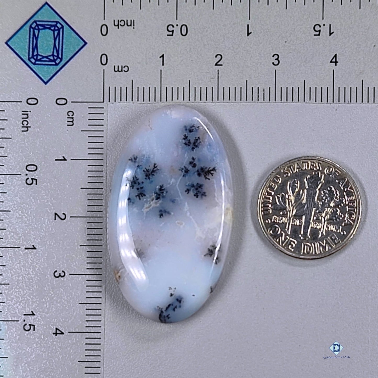 Dendritic Agate Oval Cabochons