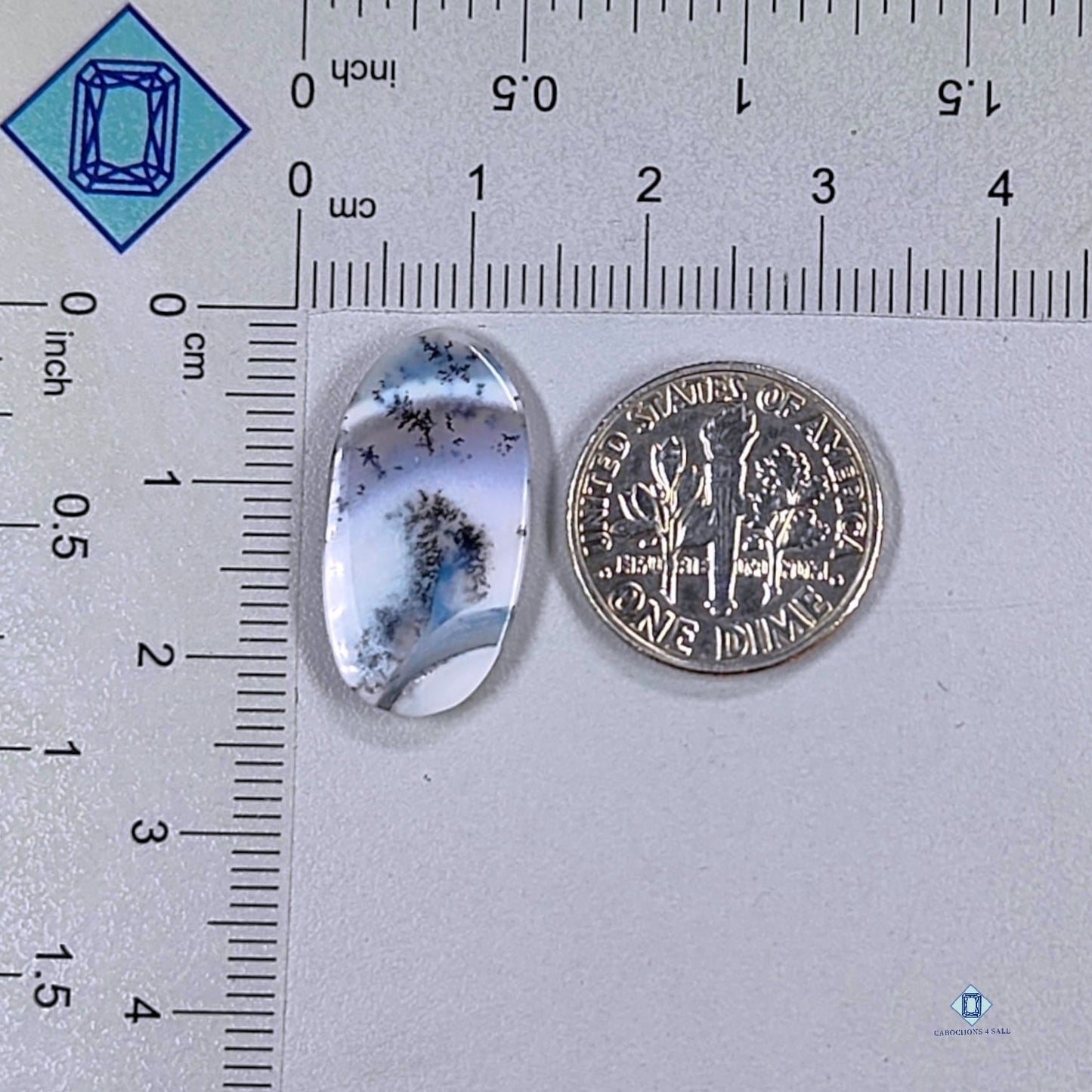 Dendritic Agate Oval Cabochons