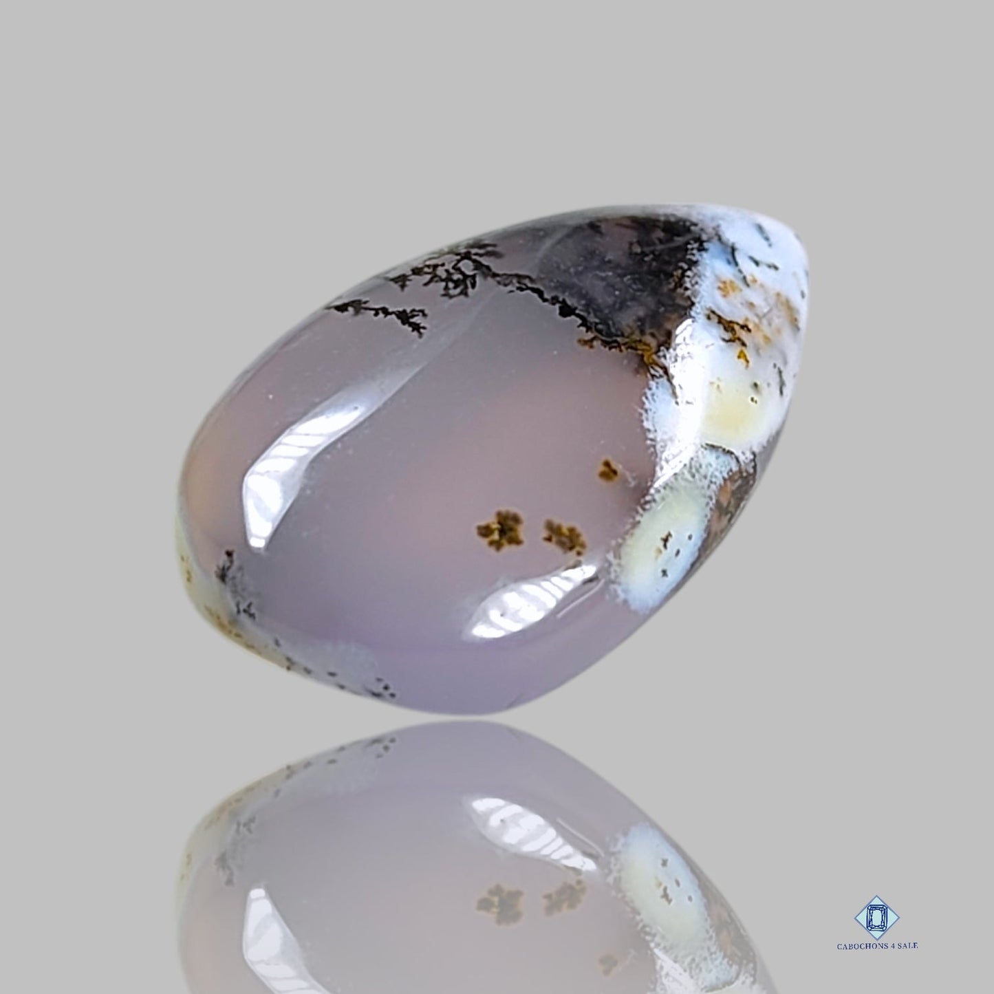 Dendritic Agate Pear Cabochons