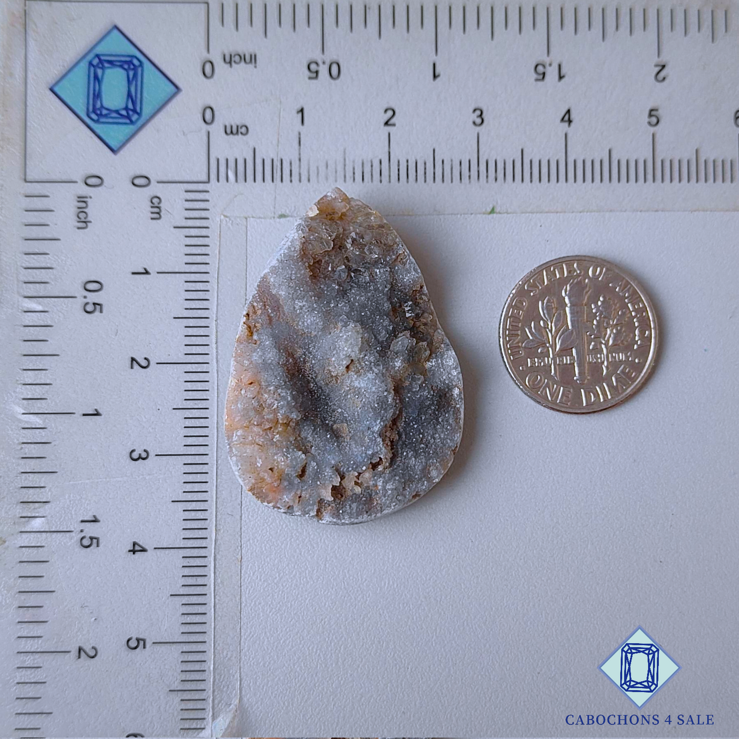 Desert Druzy Pear Druzy