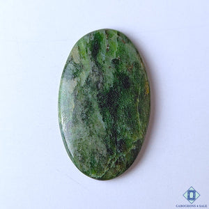 Diopside With Pyrite Inclusion Oval Cabochons
