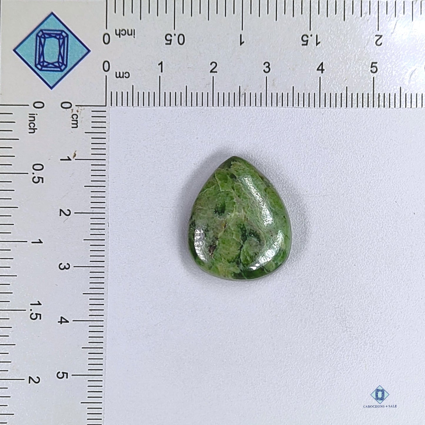 Diopside Pear Cabochons