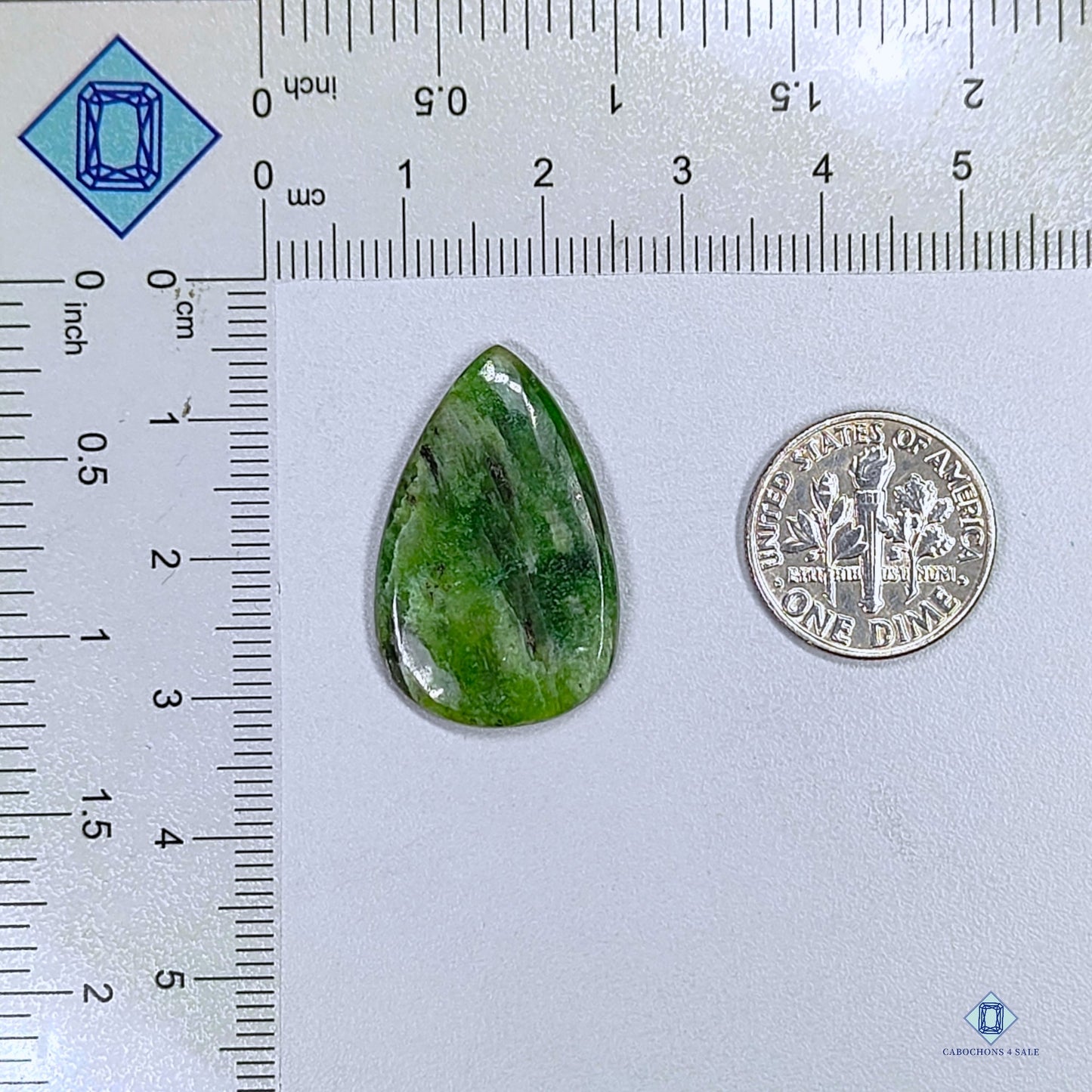 Diopside Pear Cabochons