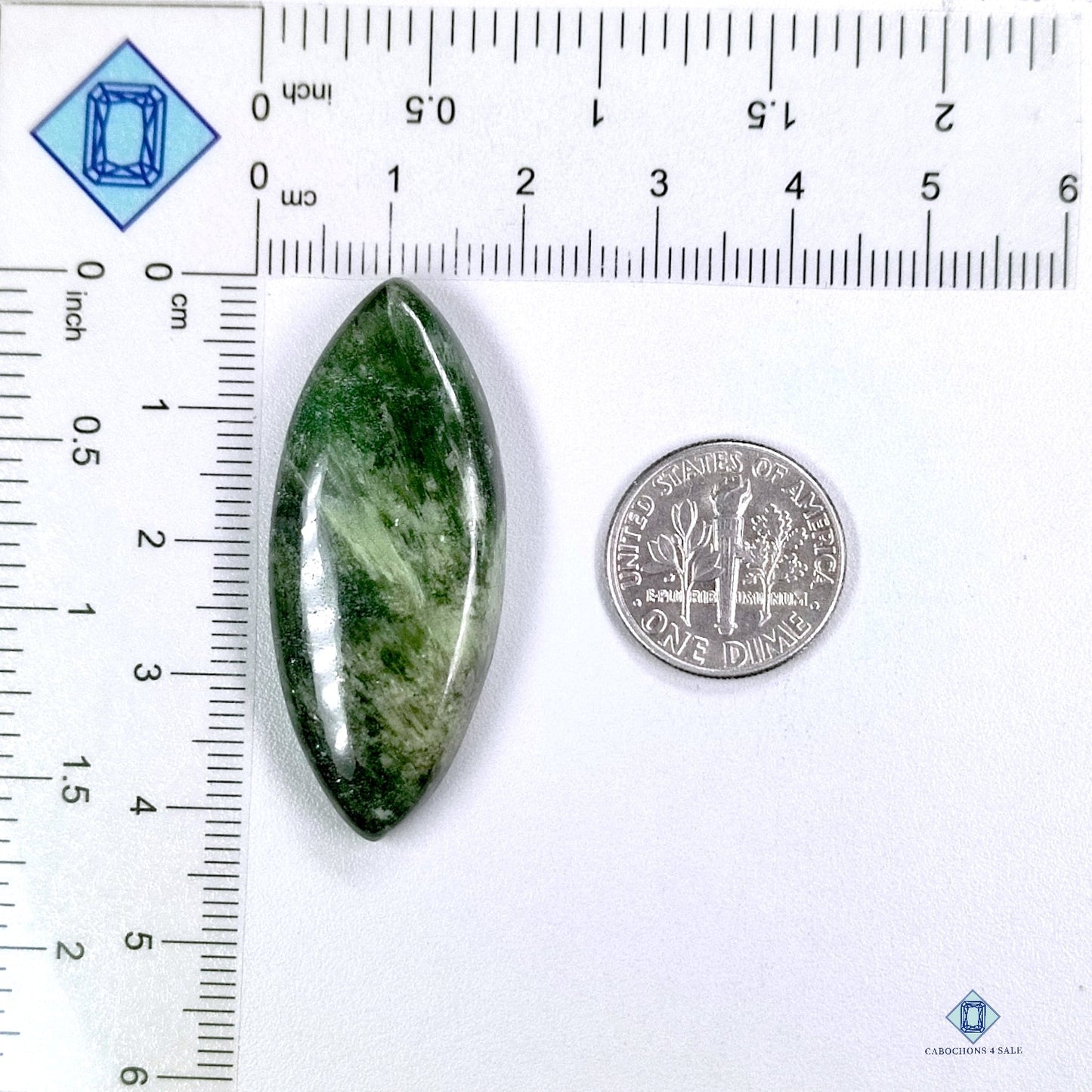 Diopside Marquise Cabochons