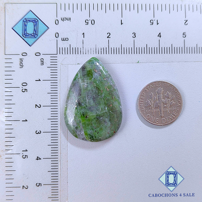 Dioptase Pear Cabochons 32*22*5mm