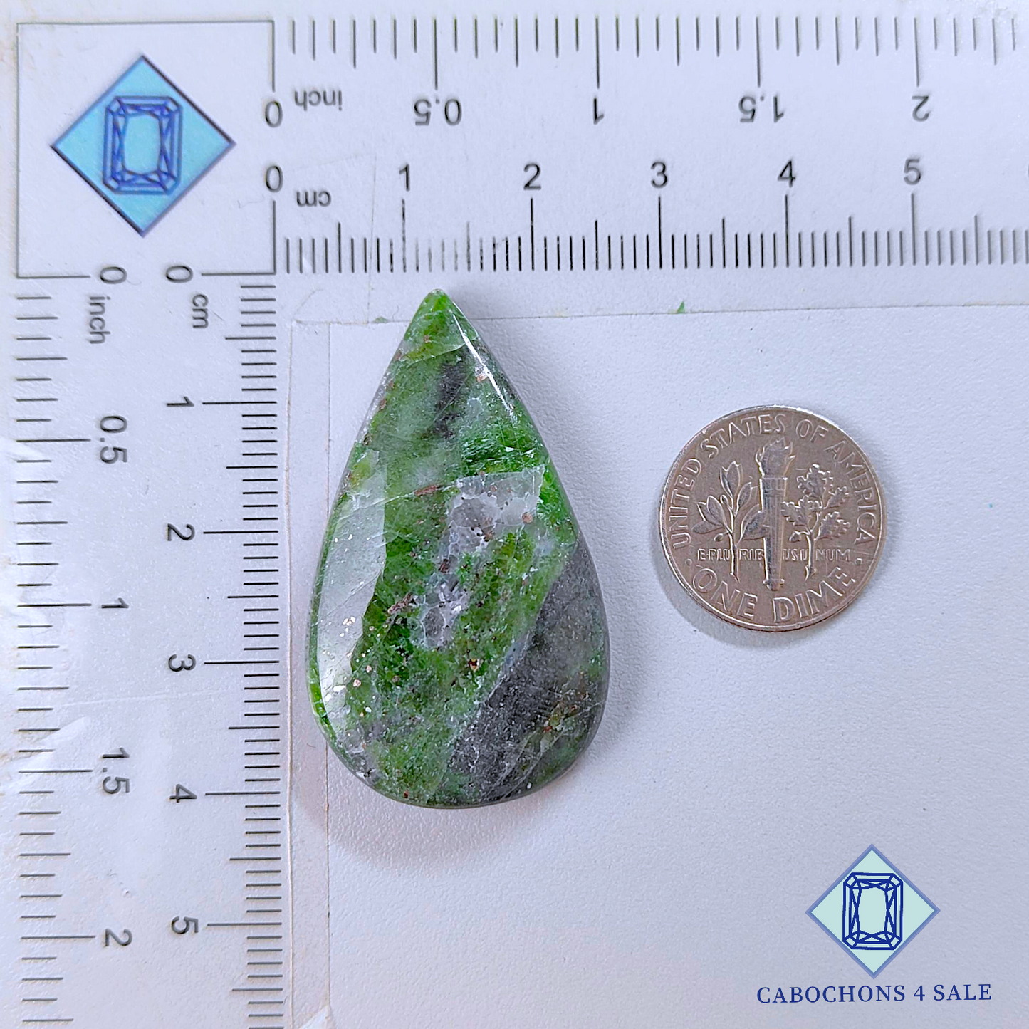 Dioptase Pear Cabochons 39*23*6mm