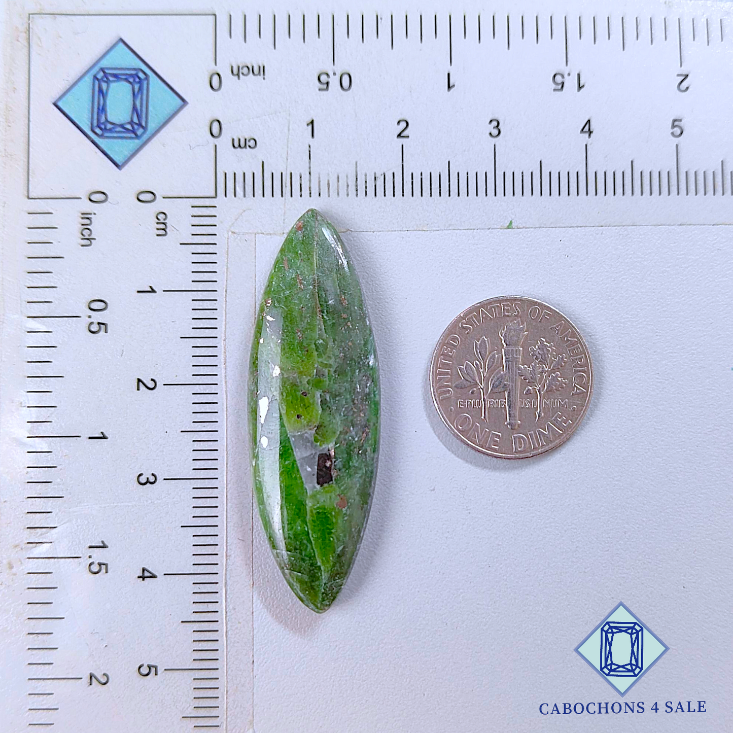 Dioptase Marquise Cabochons 42*19*4mm